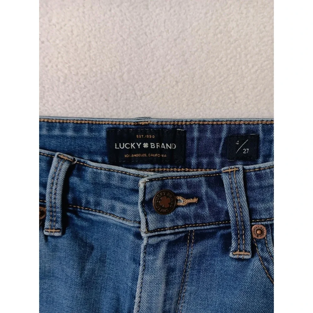 Lucky Brand Jeans Womens 4 Blue Medium Wash Skinny Slim Stretch Denim 5-Pocket
